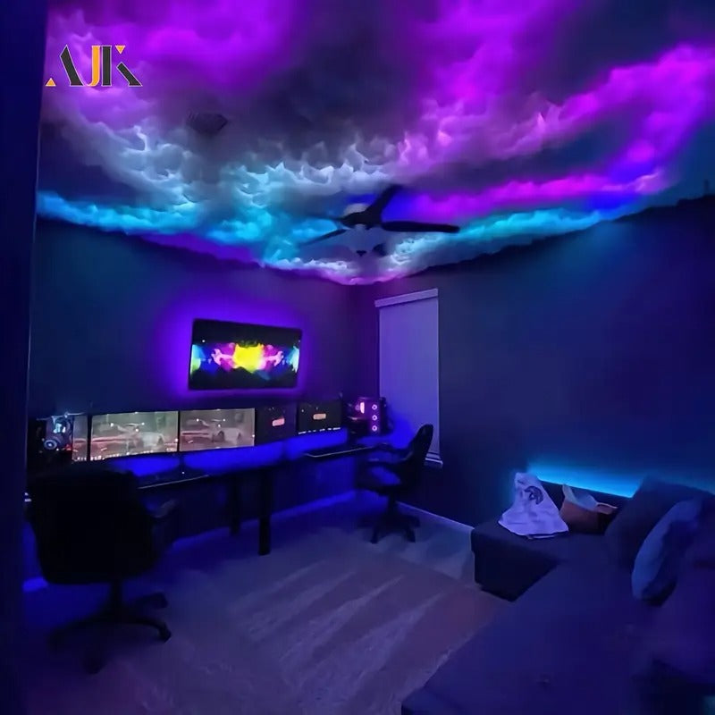 ajk 6m 3d big cloud light kit music sync warm white - Temu