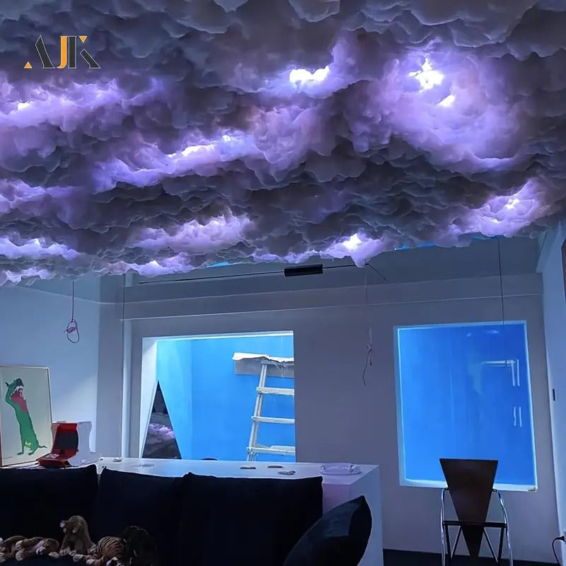 ajk 6m 3d big cloud light kit music sync warm white - Temu